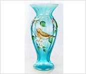  Spring Song on Robin's Egg Blue Vase